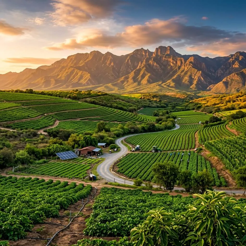 Campo agrícola de alta rentabilidad